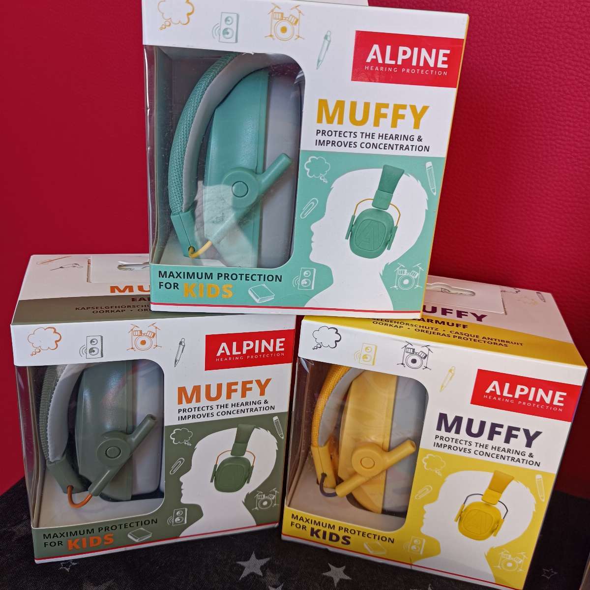Alpine Muffy Baby - Casque anti-bruit bandeau pour bébé -23dB Jaune